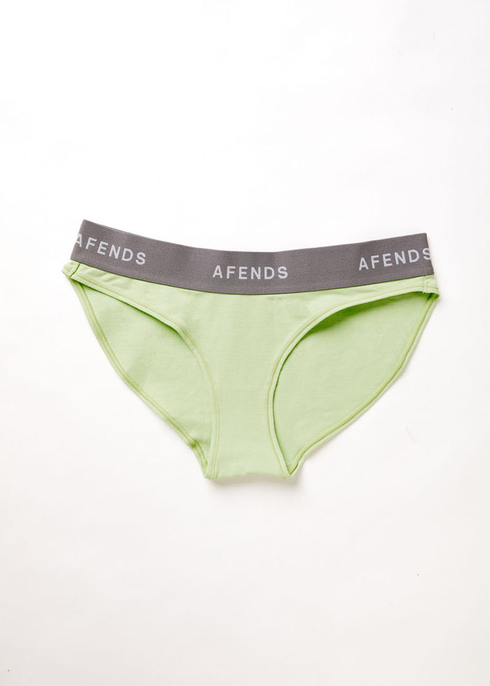Afends Womens Molly - Hemp Bikini Briefs 3 Pack - Lime Green 
