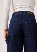 Afends Womens Moss - Hemp Denim Carpenter Jeans - Original Rinse - Afends womens moss   hemp denim carpenter jeans   original rinse 