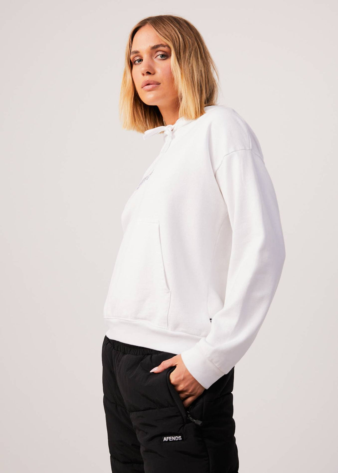 AFENDS Womens Pearly - Hoodie - White 