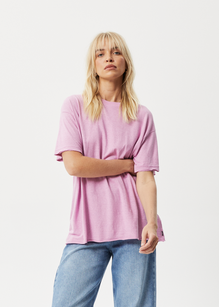 AFENDS Womens Slay - Oversized Tee - Candy 