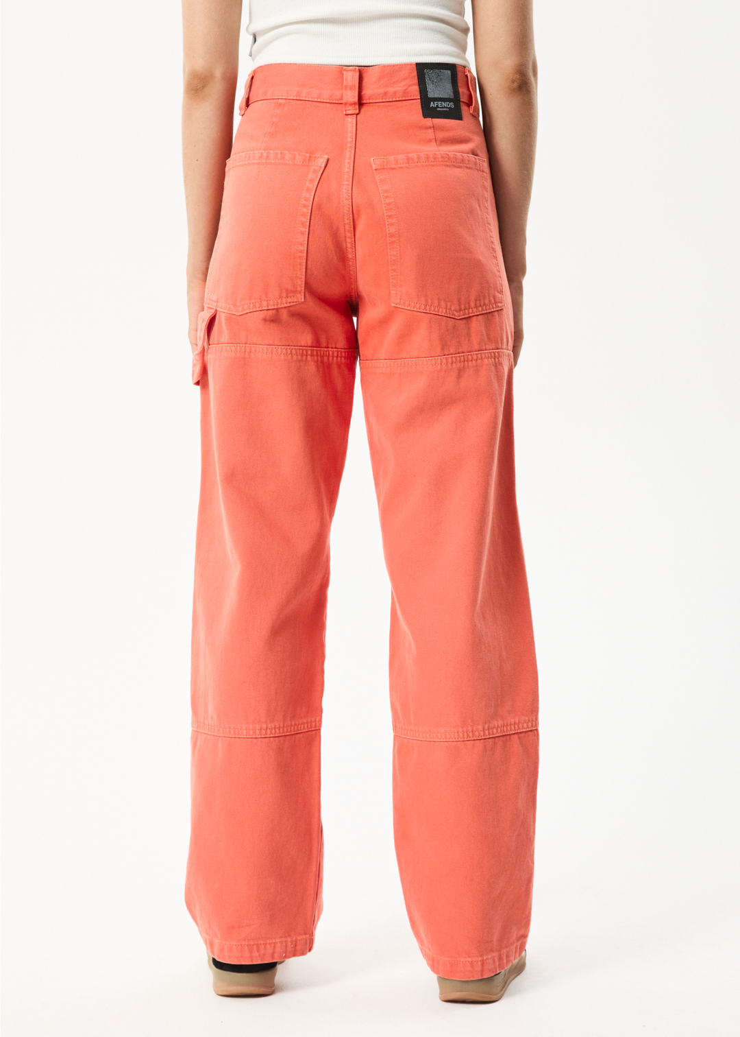 AFENDS Womens Moss - Denim Carpenter Jeans - Faded Orange 