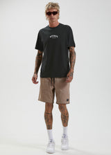 Afends Mens At Ease - Recycled Retro Fit T-Shirt - Stone Black - Afends mens at ease   recycled retro fit t shirt   stone black 