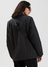 Afends Unisex Maddock - Unisex Quilted Jacket - Black - Afends unisex maddock   unisex quilted jacket   black 