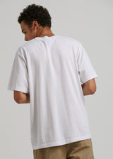 Afends Mens Transit - Recycled Retro Fit T-Shirt - White - Afends mens transit   recycled retro fit t shirt   white 