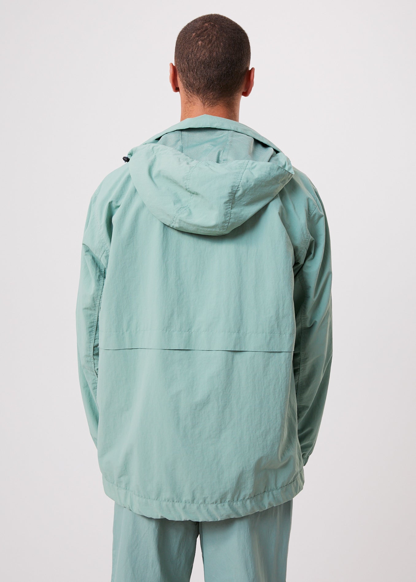 Afends Mens Patrol - Unisex Recycled Summer Anorak - Sage