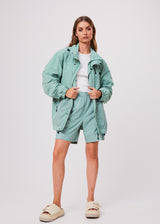 Patrol - Unisex Summer Anorak - Sage - Recycled Fabric - Afends AU.