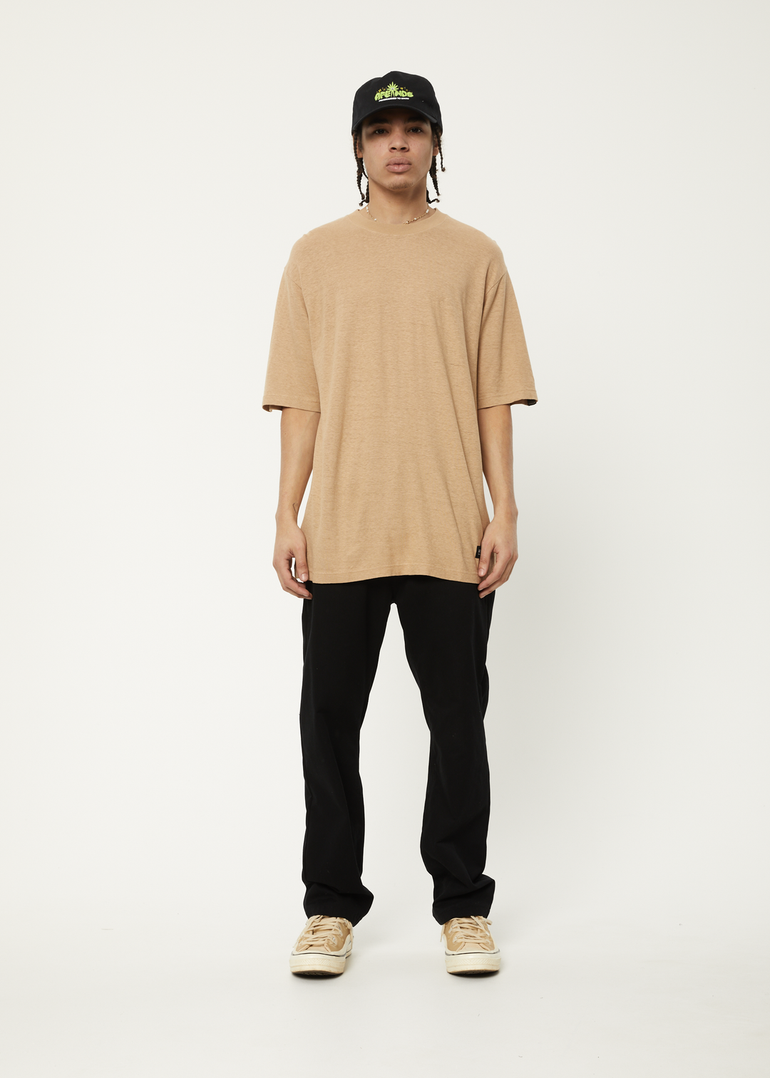 AFENDS Mens Classic - Retro Tee - Tan 