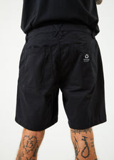 Afends Mens Ninety Twos - Recycled Chino Shorts - Black - Afends mens ninety twos   recycled chino shorts   black