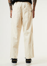 Afends Mens Chess Club - Hemp Relaxed Pants - Natural - Afends mens chess club   hemp relaxed pants   natural 