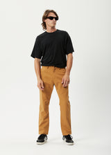 Afends Mens Ninety Twos - Recycled Relaxed Chino Pants - Chestnut - Afends mens ninety twos   recycled relaxed chino pants   chestnut 