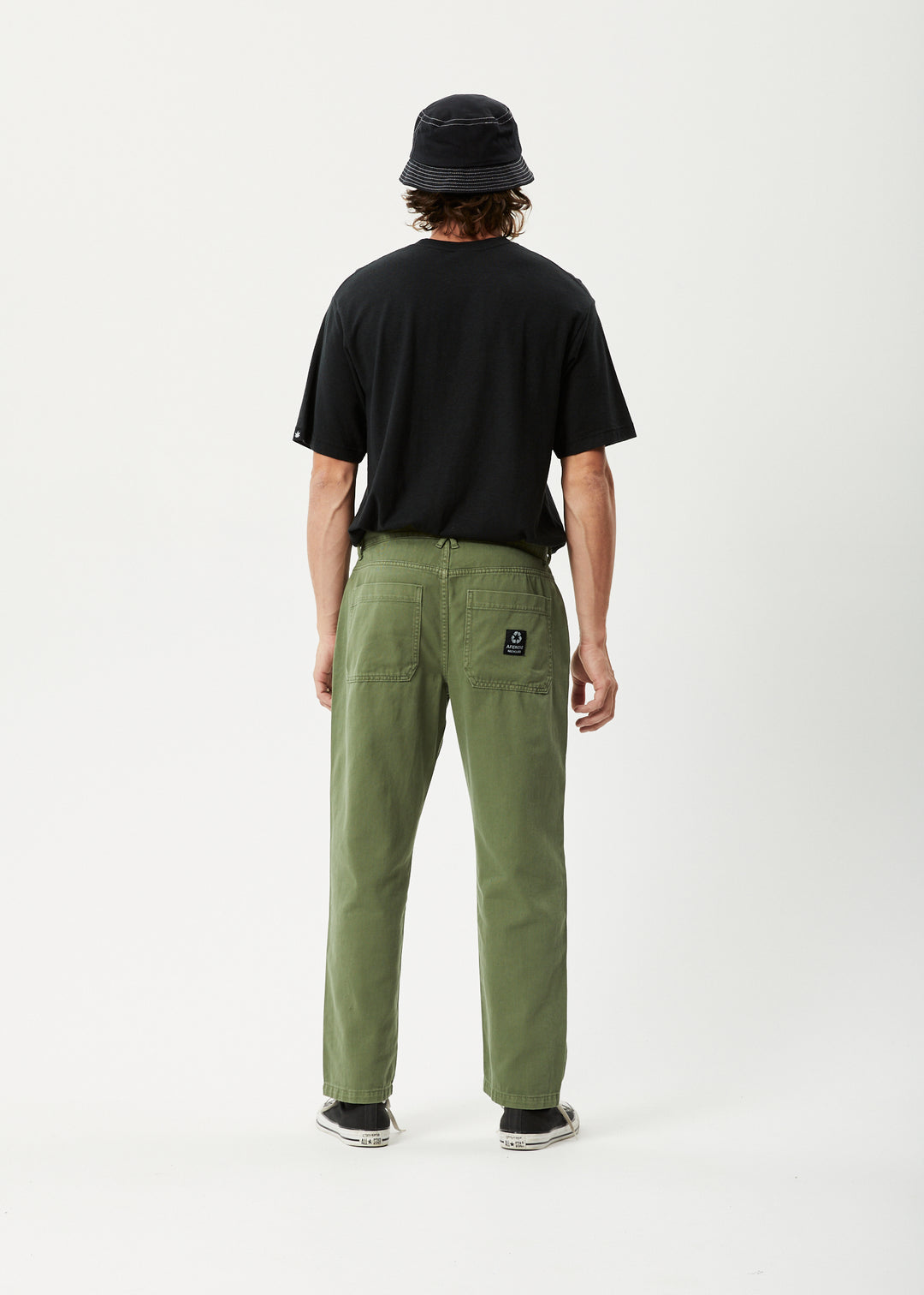 AFENDS Mens Ninety Twos - Twill Relaxed Pants - Cypress 