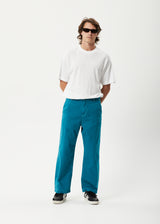 AFENDS Mens Pablo - Baggy Pants - Azure - Afends mens pablo   recycled baggy pants   azure 