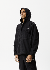 Afends Mens Liquid Space - Spray Jacket - Black - Afends mens liquid space   spray jacket   black   sustainable clothing   streetwear