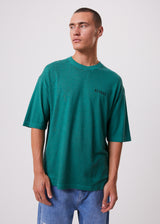 Afends Mens Actual Pain - Hemp Oversized Graphic T-Shirt - Emerald - Https://player.vimeo.com/external/662801192.hd.mp4?s=e3373d90ba5616bf051d59a3b4e01bc855376749&profile_id=175