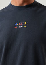 Afends Mens Wahzoo - Recycled Retro T-Shirt - Charcoal - Afends mens wahzoo   recycled retro t shirt   charcoal 