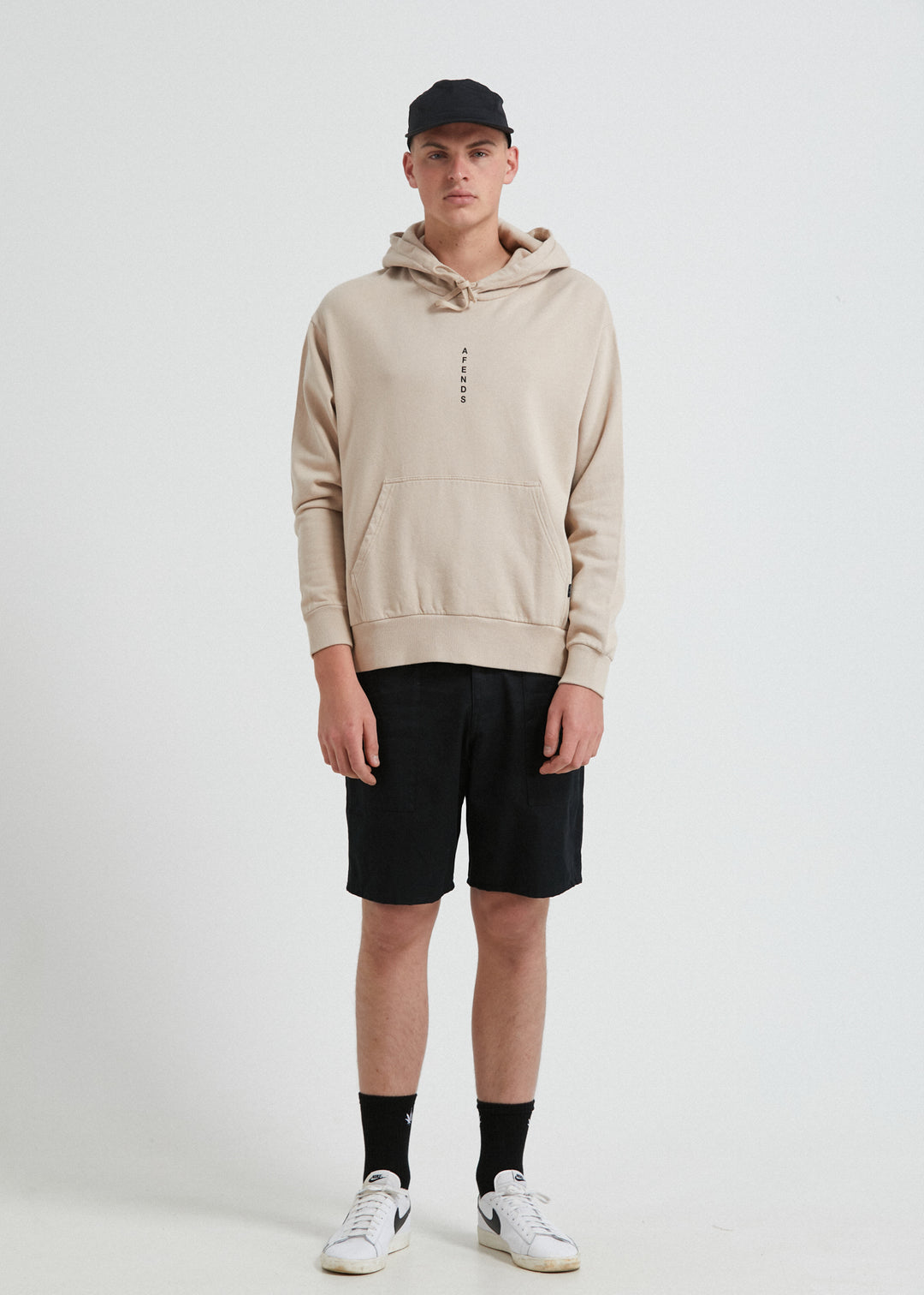 AFENDS Mens Machine - Hoodie - Bone 