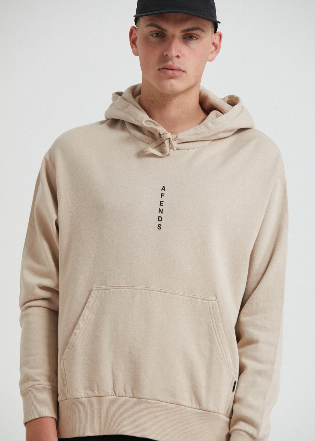 AFENDS Mens Machine - Hoodie - Bone 