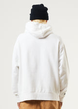 Afends Mens Ripple - Organic Graphic Hoodie - White - Afends mens ripple   organic graphic hoodie   white 