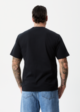 Afends Mens Chromed - Recycled Retro T-Shirt - Black - Afends mens chromed   recycled retro t shirt   black 