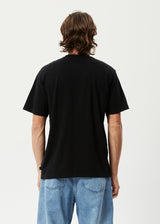 Afends Mens Microdosed - Hemp Retro T-Shirt - Black - Afends mens microdosed   hemp retro t shirt   black 