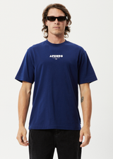 Afends Mens Revolution - Organic Retro T-Shirt - Seaport - Afends mens revolution   organic retro t shirt   seaport 