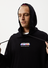 Afends Mens Question Everything - Recycled Hoodie - Black - Afends mens question everything   recycled hoodie   black 