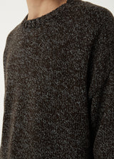 Afends Mens Console - Organic Knitted Jumper - Coffee - Afends mens console   organic knitted jumper   coffee 