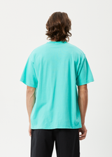 Afends Mens Choose Life - Recycled Boxy Graphic T-Shirt - Jade - Afends mens choose life   recycled boxy graphic t shirt   jade 