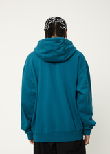 Afends Mens Earthling - Recycled Hoodie - Azure - Afends mens earthling   recycled hoodie   azure 