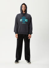 Afends Mens Grooves - Recycled Hoodie - Charcoal - Afends mens grooves   recycled hoodie   charcoal 