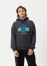 Afends Mens Grooves - Recycled Hoodie - Charcoal - Afends mens grooves   recycled hoodie   charcoal 