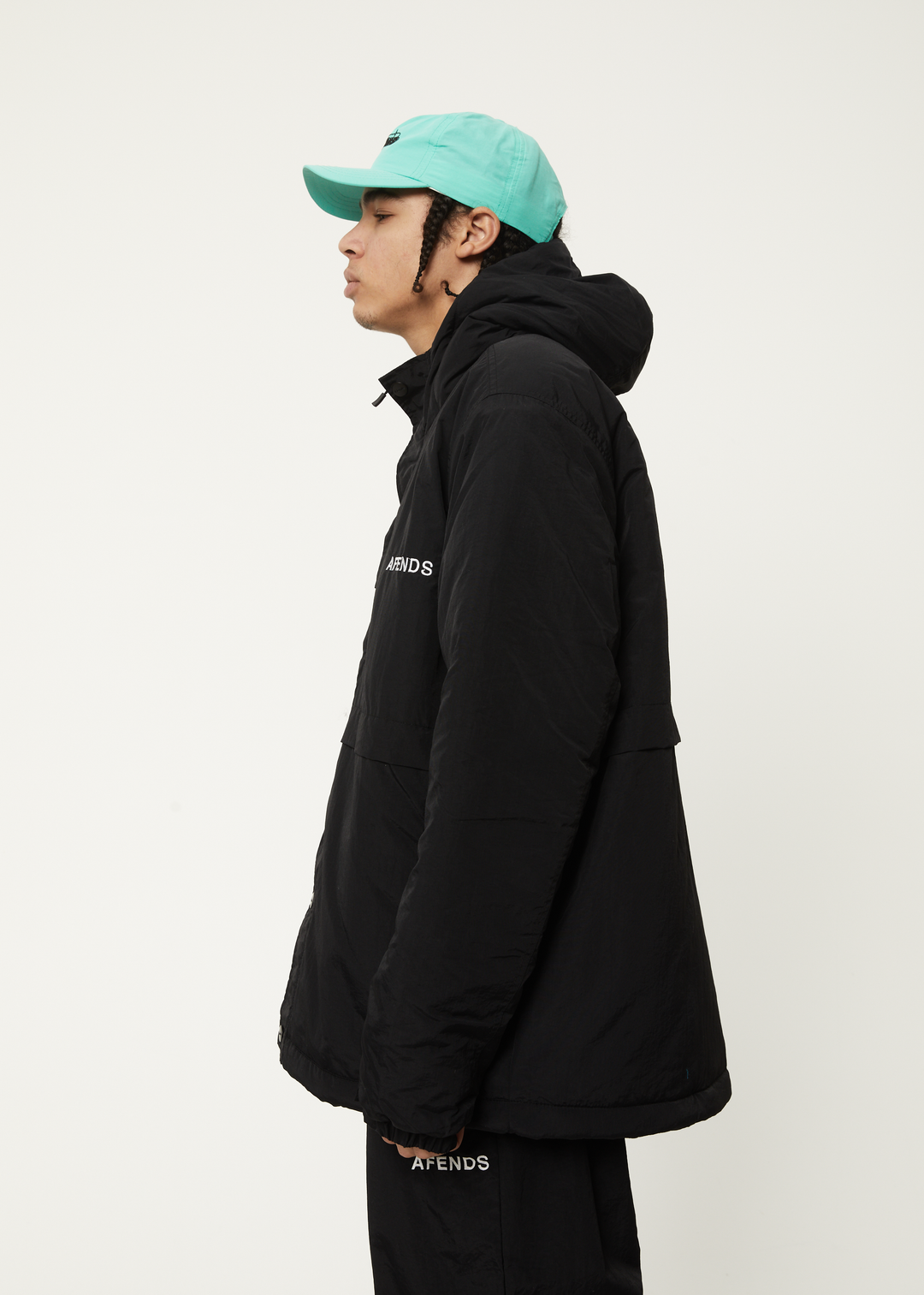 AFENDS Mens Floodlights - Spray Jacket - Black 