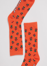 Afends Unisex Mushy - Recycled Crew Socks - Coral - Afends unisex mushy   recycled crew socks   coral 