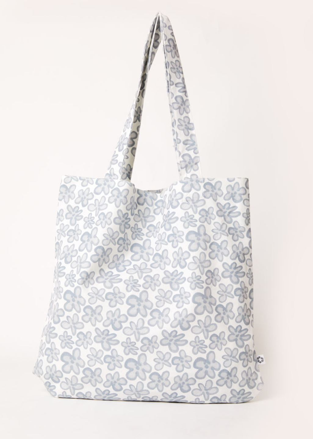 AFENDS Unisex Digital Daisy - Tote Bag - Charcoal A222647-CHA-OS