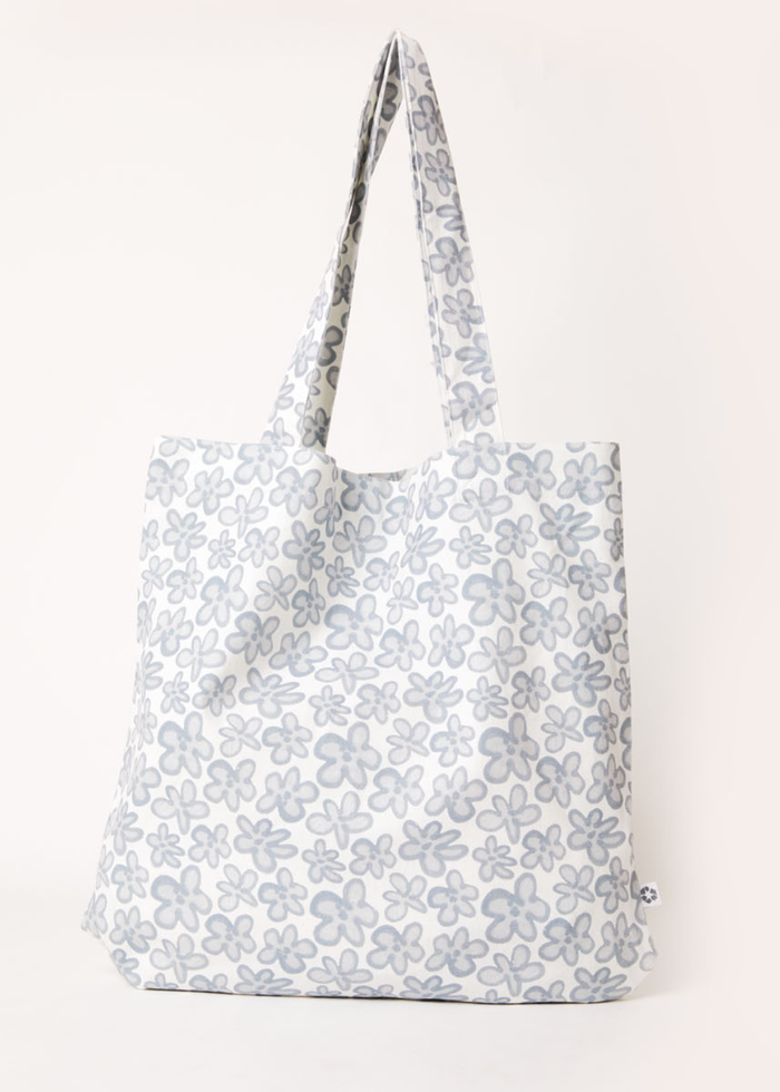 Afends Unisex Digital Daisy - Recycled Tote Bag - Charcoal A222647-CHA-OS