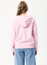 Afends Womens To Grow - Recycled Graphic Hoodie - Powder Pink - Afends womens to grow   recycled graphic hoodie   powder pink 