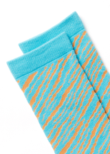 Afends Unisex Adi - Hemp Crew Socks - Blue Stripe - Afends unisex adi   hemp crew socks   blue stripe 
