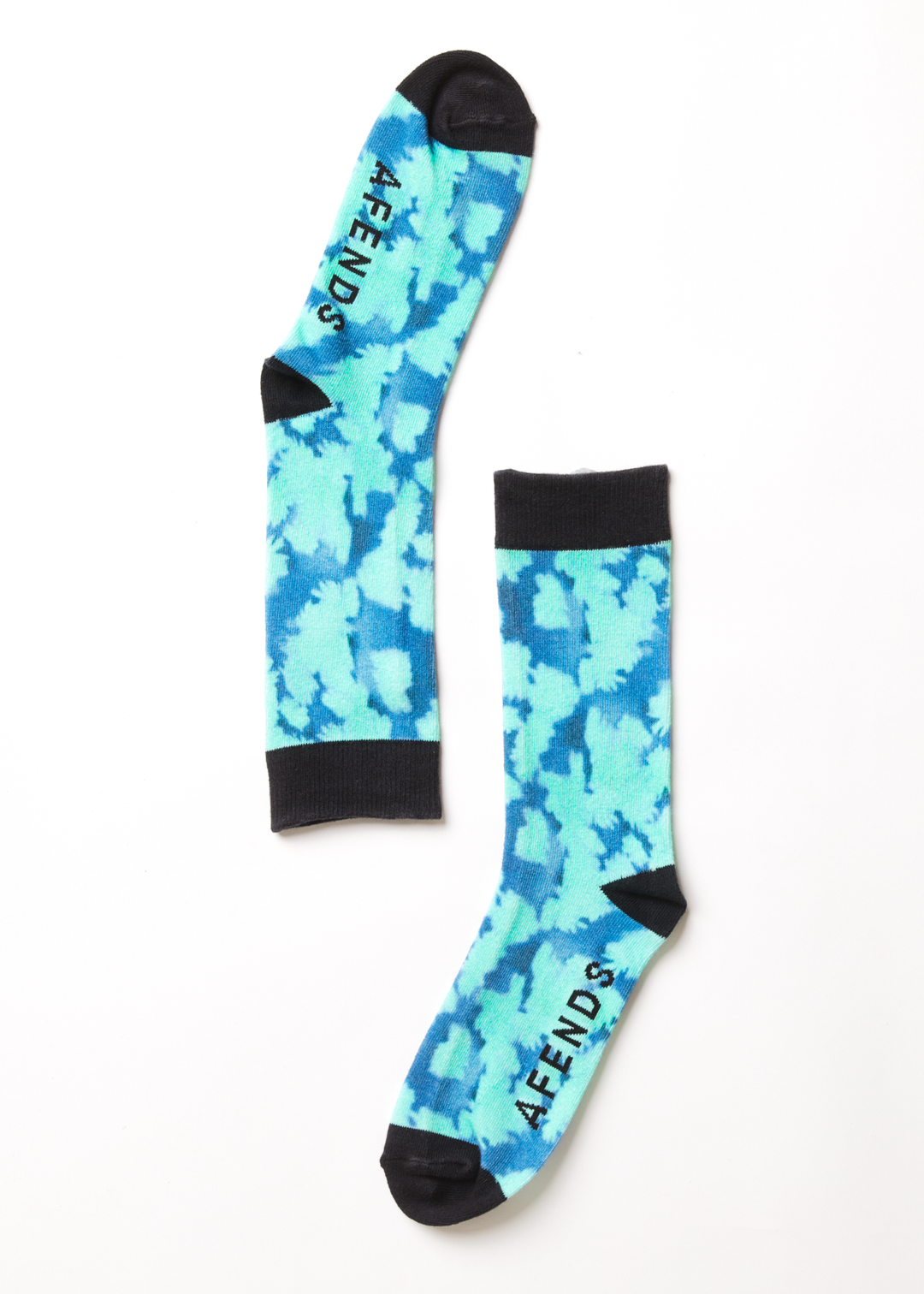 AFENDS Unisex Linger - Unisex Crew Socks - Jade Floral 