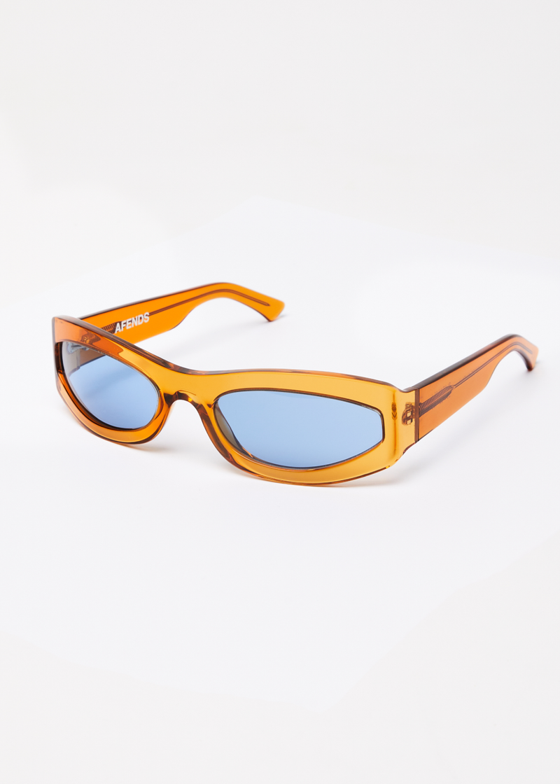 Afends Unisex Platinum J - Sunglasses - Clear Orange