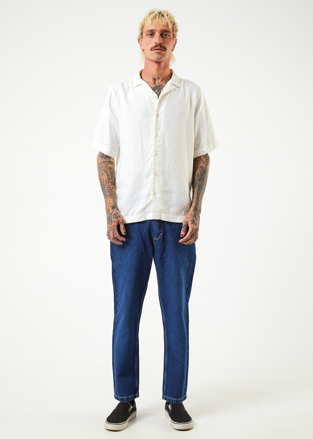 AFENDS Mens Ninety Twos - Denim Relaxed Jean - Original Rinse