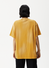 Afends Unlimited - Boxy Logo T-Shirt - Worn Mustard - Afends unlimited   boxy logo t shirt   worn mustard 
