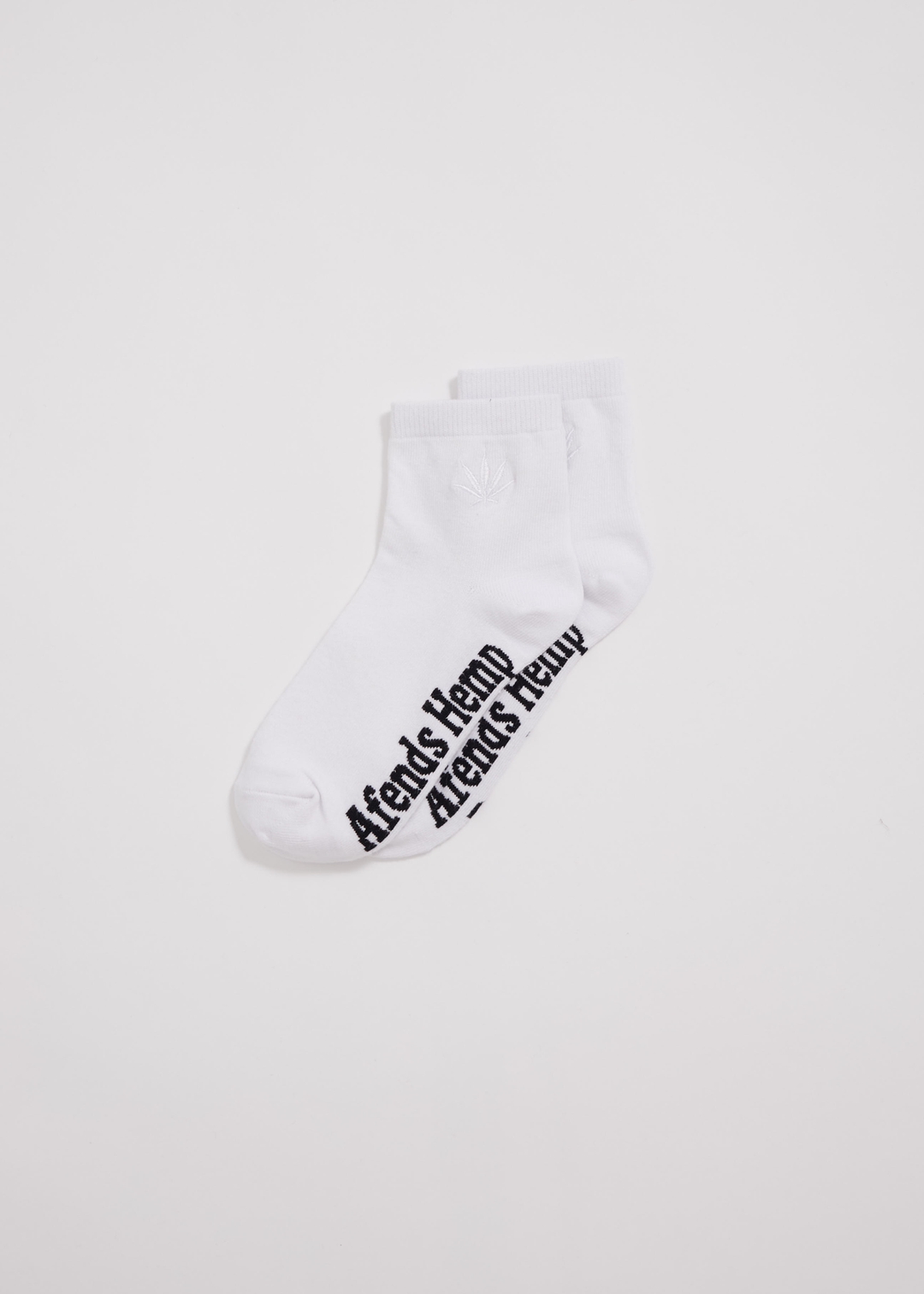 AFENDS Unisex Revolution - Crew Socks - White A220669-WHT-OS