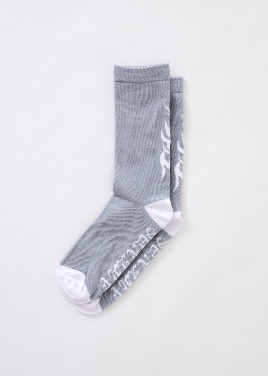 AFENDS Unisex Tribal - Organic Crew Socks - Silver A216613-SIL-OS