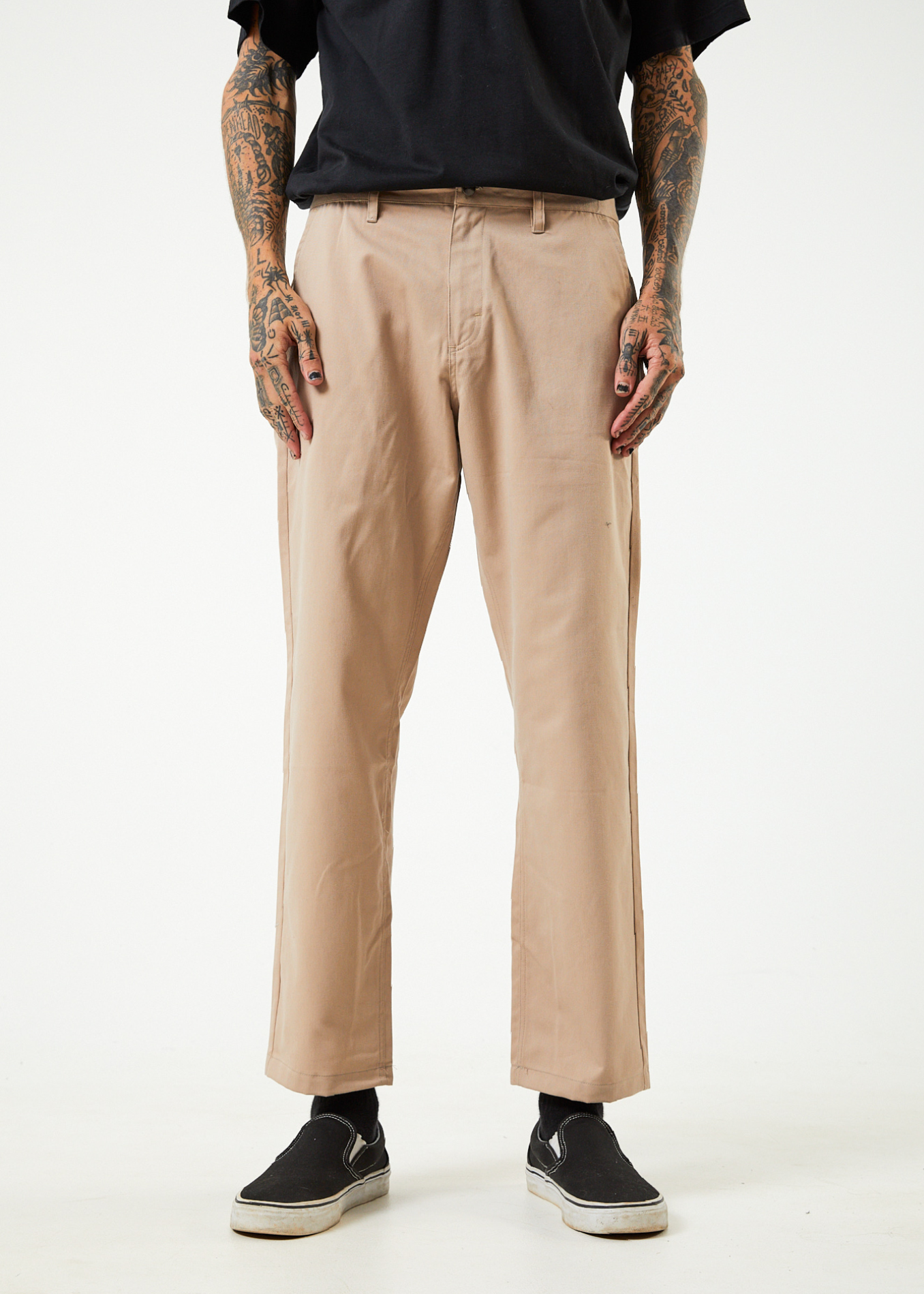 Afends Mens Ninety Twos Recycled Chino Pants Bone Afends AU.