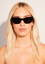 Afends Unisex Clementine - Sunglasses - Gloss Black - Afends unisex clementine   sunglasses   gloss black 