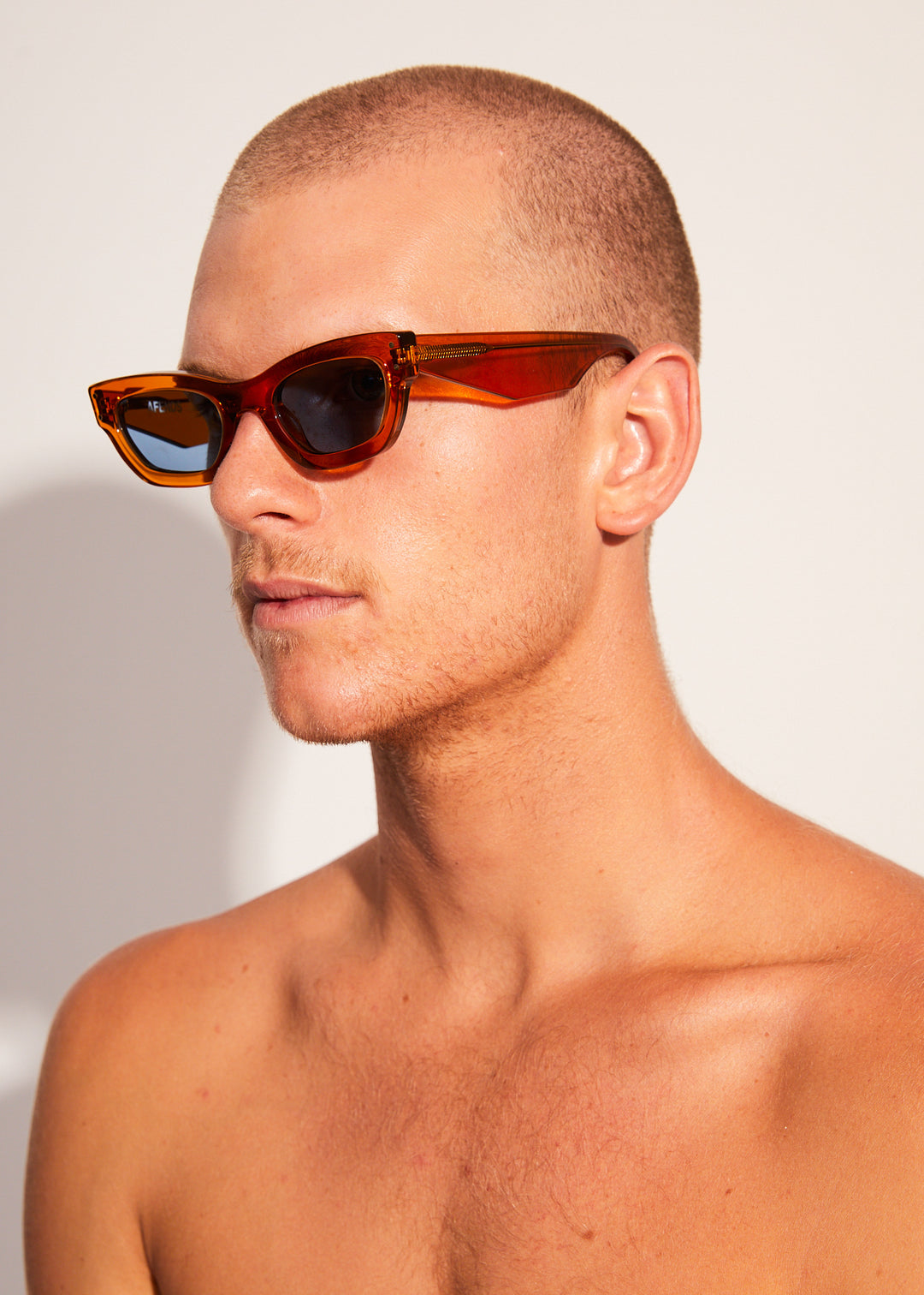 AFENDS Unisex Clementine - Sunglasses - Clear Orange 