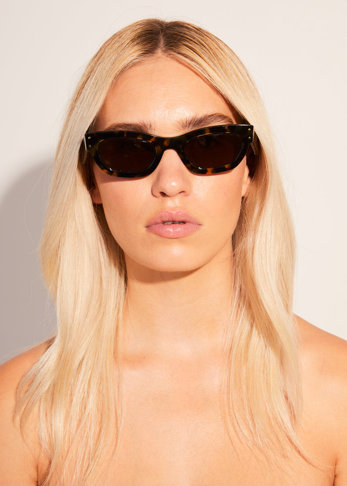 Afends Unisex Clementine - Sunglasses - Brown Shell 