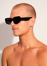 Afends Unisex Super Haze - Sunglasses - Gloss Black - Afends unisex super haze   sunglasses   gloss black 