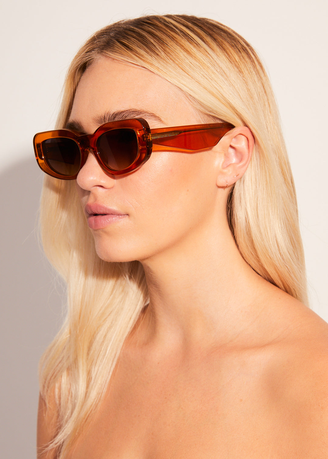 AFENDS Unisex Super Haze - Sunglasses - Clear Orange 