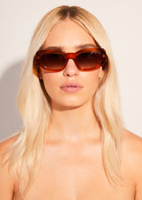 Afends Unisex Super Haze - Sunglasses - Clear Orange - Afends unisex super haze   sunglasses   clear orange 